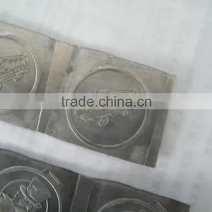 Brass Embossed Tag, Aluminum Label, Metal Embossed Label, Round Tag, Metal Fruniture Label thumbnail-1
