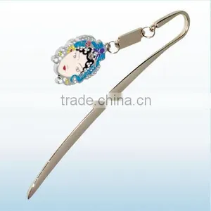 Good Quality Porcelain Pendant Metal Gift Bookmark,3d Bookmark for Stundents thumbnail-6