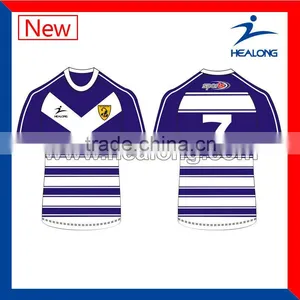 Blue and White Rugby League Jerseys Singapore Rugby Jersey Wholesale Rugby Shirts thumbnail-1