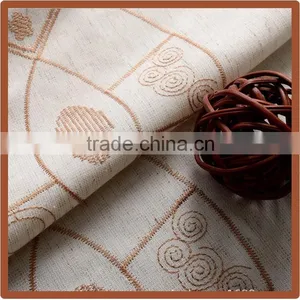 2016 Hot Sale Beautiful Polycotton Embroidery French Window Curtains Fabric thumbnail-6