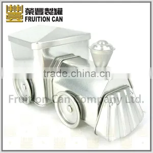 Train Shaped Candy Tin Box Packaging Metal Train Tin Metal Electrical Car Tin thumbnail-1
