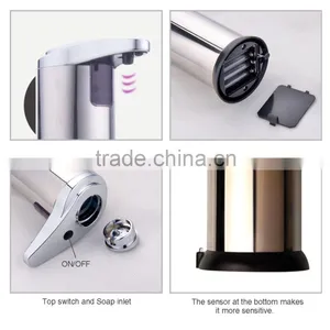 Kitchen Stainless Steel Automatic Sensor Liquid Soap Dispenser thumbnail-5