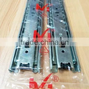 3 Fold 45mm Width Steel Ball Bearing Heavy Duty Drawer Slide thumbnail-4