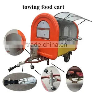 Outdoor Retail Vending Street Mobile Breakfast Small Stainles Steel Fast Food Trailer thumbnail-1