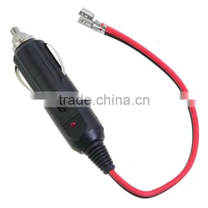 12V Fused Replacement Cigar Cigarette Lighter Plug With Leads thumbnail-1