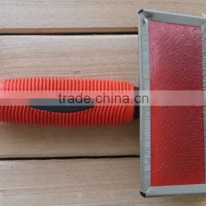 Pet Slicker Brush With Black and Red Color thumbnail-2