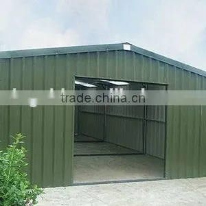 Prefab Metal Garage / 6x4x2.6m Steel Fram Garage / Metal Garage for One Car thumbnail-1