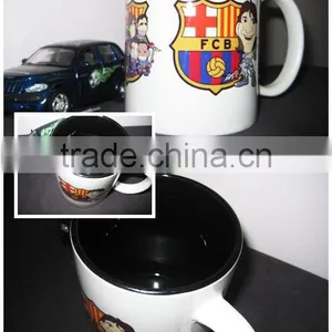 11oz Whtie Inner Color Handle Sublimation Coated Mug thumbnail-4