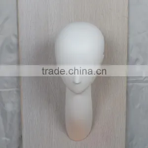 White Wall Mounted Female Head Deal for Hats, Scarves and Sunglasses for Home or Retail Store thumbnail-4