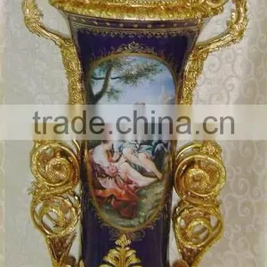 Fair Lady With Colorful Flower Decorated Vase, Creative Designed Flower Holder thumbnail-3