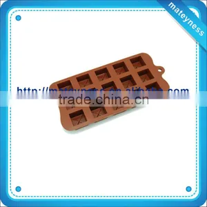 15-cavity Square Chocolate Shape Silicone Ice Cube Tray thumbnail-1