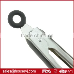 10 Inch High Quality Stainless Steel Bread Tongs Food Tongs Kitchen Serving Tongs thumbnail-3