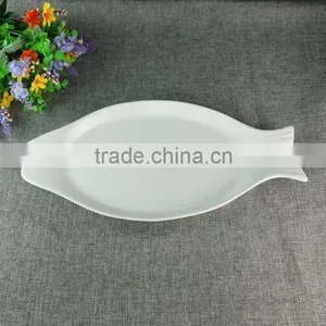 New Design Restaurant Ceramic Long Fish Plate Wholesale thumbnail-1