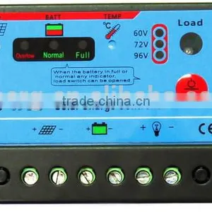 20A/96V PWM Solar Charge Controller Regulator With Power Display thumbnail-1