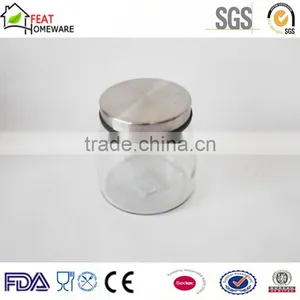 High Quality Glass Jars With Metal Cap Glass Jar With Lid thumbnail-1