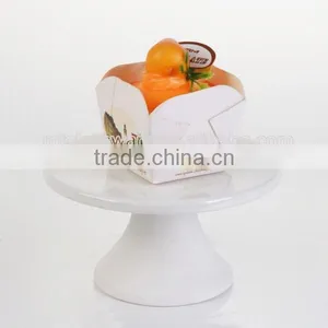 High Temperature Ceramic Cake Plate Round White Glaze Hard Dolomite thumbnail-1