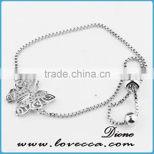 Girls Women Micro Pave Jewelry Bracelets 24K Gold Platinum Bracelet thumbnail-5
