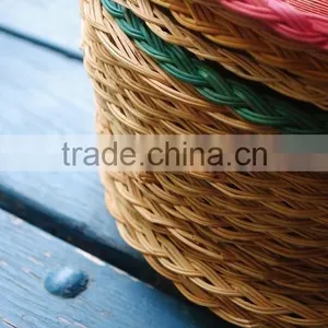 Vintage Wicker Paper Plate Holder thumbnail-2