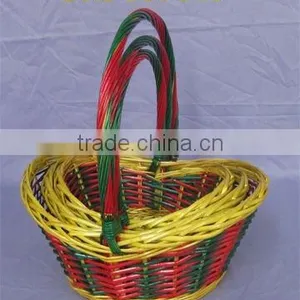 Set Colorful Wicker Basket thumbnail-1