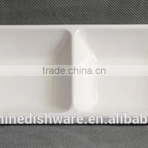 Melamine Kitchenware Sectional Sauce Dish 2 Section Kitchenware Sauce Dish thumbnail-2