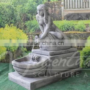 Western Style Garden Decoration Stone Product Marble Women Fountain Statue thumbnail-1