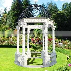 Popular Design Cheap Marble Gazebo With High Quality GAB-009 thumbnail-1