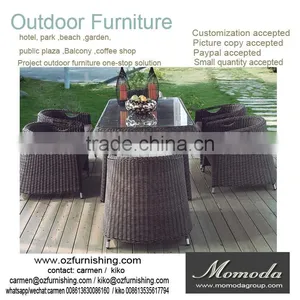 9052 With UV-protected Rattan Cube Set Table Outdoor Dining Set/easy Carry KD Ratten Cube Outdoor Table and Chair thumbnail-1