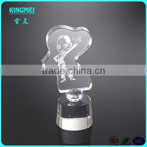 New Design Wholesale Clear Crystal Trophy, Crystal Glass Gift Glass Trophy Blanks thumbnail-2