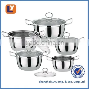10pcs Good Quality Stainless Steel Pots Cookware Set 18-26cm thumbnail-1