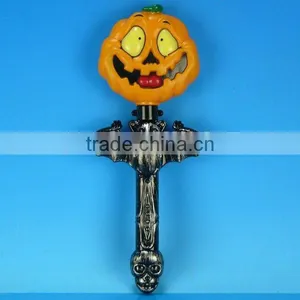 Hallowmas Halloween Pumpkin Shape Flashlight With Light and Ghost Sound thumbnail-1