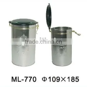 Tea/coffee Tin Can With Airtight Plastic Lid thumbnail-1