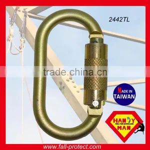 2442KSG Screw Lock 25kN Galvanized Steel Oval Carabiner thumbnail-3