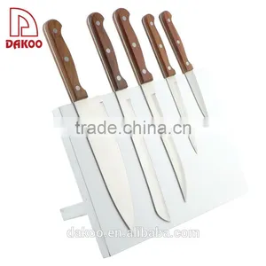 White Magnetic Knife Racks Magnetic Panel Wooden Block thumbnail-4