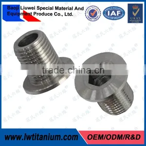 Polished Gr5 M8 Titanium Chainring Bolt by LIUWEI thumbnail-1