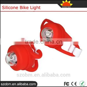 Red Bicycle Headlight Silicone Bike Light For Safety Travel thumbnail-5