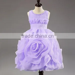 Retail Hot! New Year Party Baby Clothing Cotton Girl Dress, Elegant and Stylish Design Cascading Elsa Princess Dress thumbnail-3