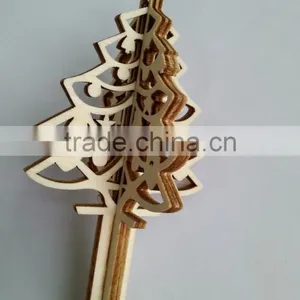 3D Deisgn Smaller Wooden Christmas Tree Stick for Home Reed Diffuser thumbnail-1