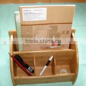 Multi-functional Bamboo Stationery Holder thumbnail-1