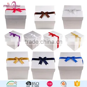 Christmas Gift Wrapping Colorful Satin Ribbon Bow With Elastic Loop thumbnail-4