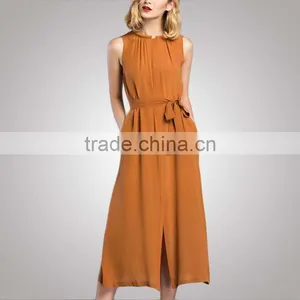 Contrast Color Office European Design Trendy Business Dress With Your Logo thumbnail-3