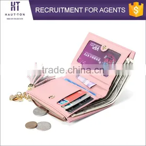 High Quality Leisure Ladies Slim Multiple Card Holder Wallet Best Selling Fashion Women Mini Genuine Split Cow Leather Wallets thumbnail-6