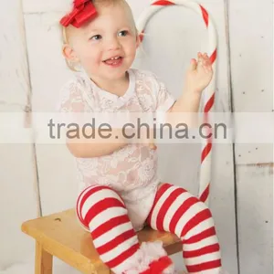 Christmas Baby Legging Warmers Stripe Ruffle Kids Leg Warmers thumbnail-5