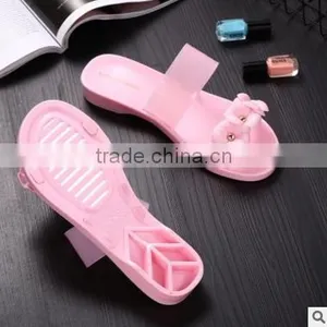 2016 Korea Style Women Shoes Flowers Pattern Design Beach Shoes Girls Summer Slippers thumbnail-4