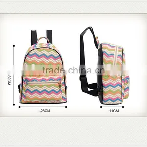 Wholesale High Quality Chevron Backpack thumbnail-1
