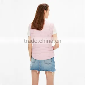 Wholesale High Quality Womens Nylon Vest Winter Sleeveless Jacket thumbnail-4