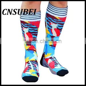 3D Printing Color Thermal Transfer Printing and Dyeing Cotton Men's Socks Running Socks thumbnail-4