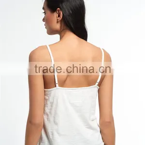 2016 Guangzhou Shandao Hot Selling New Arrivals Sexy Women Spaghetti Strap Embroidered White Lace Summer Top thumbnail-3