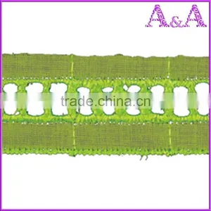 China Online TC Lace Wholesale 2.7cm White Eyelet T/C Lace thumbnail-3