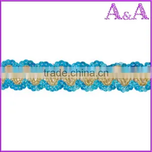 Fashion Rhinestone and Beading Trim by the Yard, New Design Beads Crystal Decorative Trim Wholesale, Trimmings for Dresses thumbnail-3