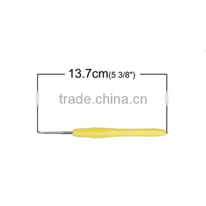 High Quality Custom Yellow 2.5mm 13.7cm TPR Aluminum Crochet Hooks thumbnail-2